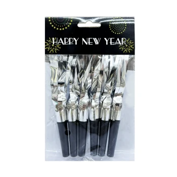 6pcs 6.5cm Happy New Year Party Horns, New Year’s Eve Party Favors