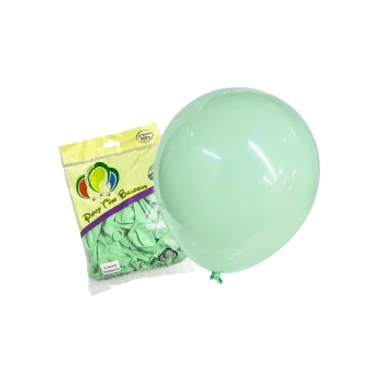 50pcs 10″ 2.2g Party Time Pastel Green Latex Balloons