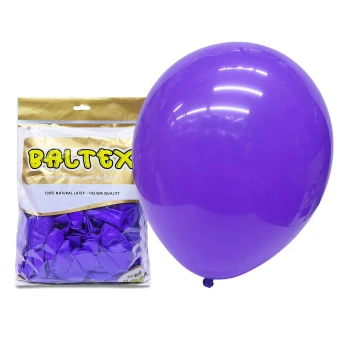 100pcs 12″ 2.8g Baltex Standard Purple Latex Balloon