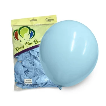 100pcs 12″ 3.2g Party Time Pastel Blue Latex Balloons