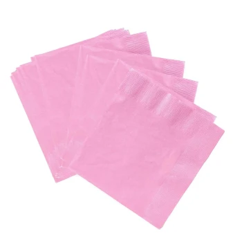 6pcs 2-Ply Colored Paper Napkins, Light Pink