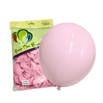 100pcs 12″ 3.2g Party Time Pastel Pink Latex Balloons