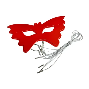6pcs Red Paper Eye Mask Party Favors, Party Supplies