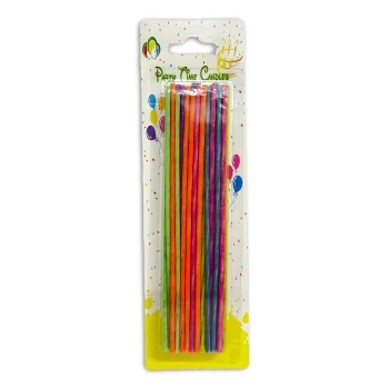 24pcs Minimal Sparkling Birthday Candle Sticks, Multicolor