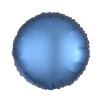 1pc 18″ Matte Round Foil Balloon - Blue