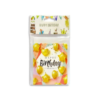 6pcs Mini Happy Birthday Greeting Cards with Envelope