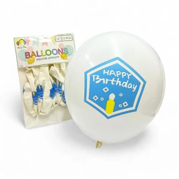 10pcs 12″ Happy Birthday Latex Balloons - Birthday Decoration