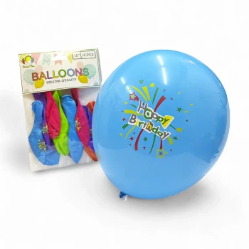 10pcs 12″ Happy Birthday Latex Balloons - Birthday Decoration