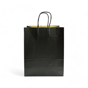 12-Pieces 33x26x12cm Black Kraft Bags - Party Favor Bag & Gift Paper Bag
