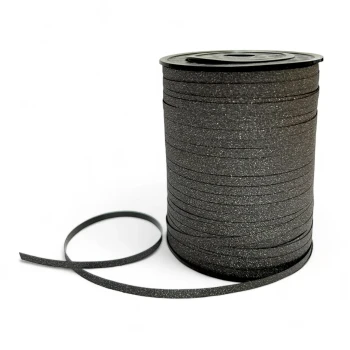 1pc of 500 Yards Black Glittery Balloon Curling Ribbon & Gift Ribbon
