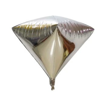 1pc 22″ Silver Shiny 4D Diamond Foil Balloon