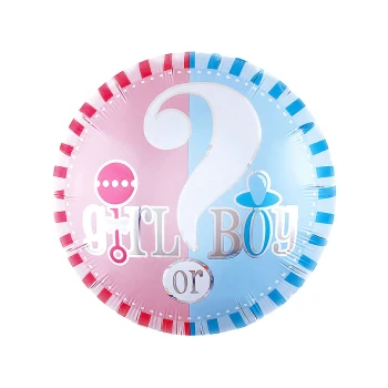 1pc 18inch Girl or Boy Foil Balloon - Gender Reveal Decorations
