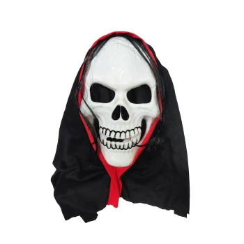 1-Piece Skull w/ Cape Halloween Mask - Halloween Costume