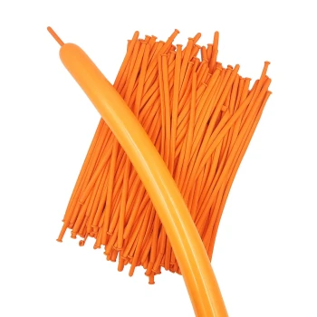 100-Pieces 260q Long Balloons, Orange