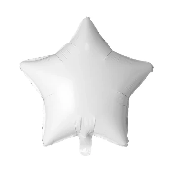 1pc 18″ Shiny Star Foil Balloon - White
