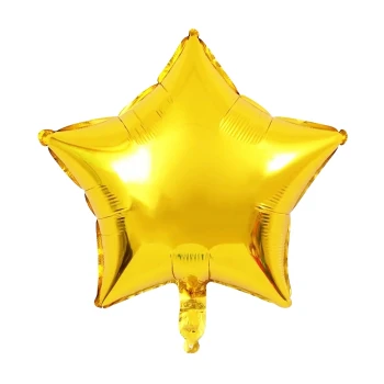 1pc 18″ Shiny Star Foil Balloon - Gold