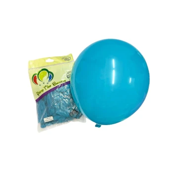 50pcs 10″ 2.2g Party Time Standard Turqueza Latex Balloons