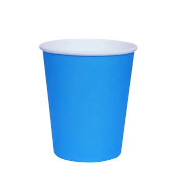 6-Pieces 9oz Disposable Paper Cups - Blue