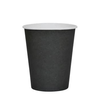 6-Pieces 9oz Disposable Paper Cups - Black