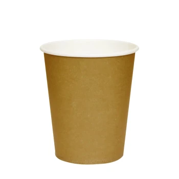 6-Pieces 9oz Disposable Paper Cups - Gold