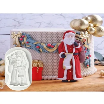 Christmas Santa Claus Christmas Father 3D Shape Silicone Fondant Mould