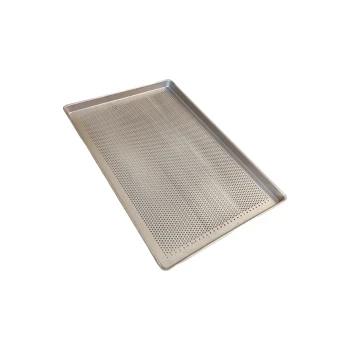 Rectangular Alu Steel Perforated Baking Tray 60cm(Length) x 40cm(Width) x 3cm(Height)