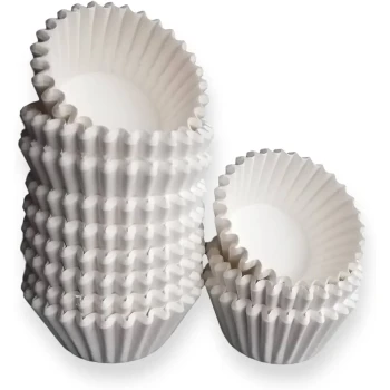 Paper Cupcake Liners White 5.5cm Pack of 100