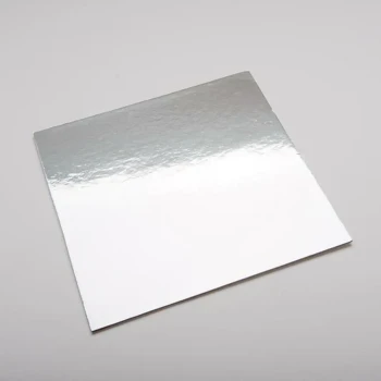 Square Silver Cake Boards