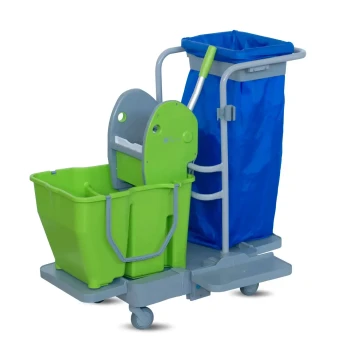 Polypropylene Multi-Purpose Service trolley With Double Bucket - IPC RS - Made in Italy