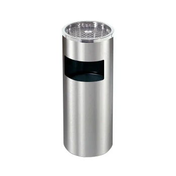 Stainless Steel Coated Ashtray Bin (12LT) - Hygiene System - Made in China