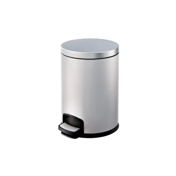 Stainless Steel Coated Dust Bin With Pedal 5LT - Hygiene System - Made in China