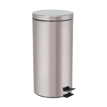 Stainless Steel Coated Dust Bin With Pedal 30LT (Matte/Satin & Shiny/Mirror Finish) - Hygiene System - Made in China