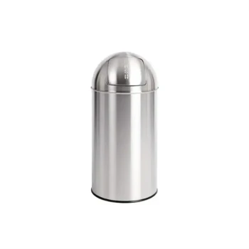 Stainless Steel Coated Push Bin 25LT - Hygiene System - Made in China