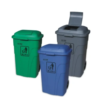 Garbage Can With Pedal 120LT (Blue, Green & Grey) Baiyun - Made in China