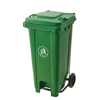 Garbage Bin With Wheel And Centre Pedal 120LT - Plastic - Hygiene System - Made in China