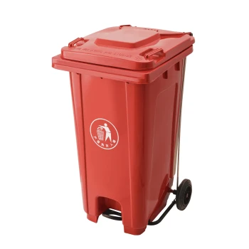 Garbage Bin With Wheel And Centre Pedal 240LT - Plastic - Hygiene System - Made in China
