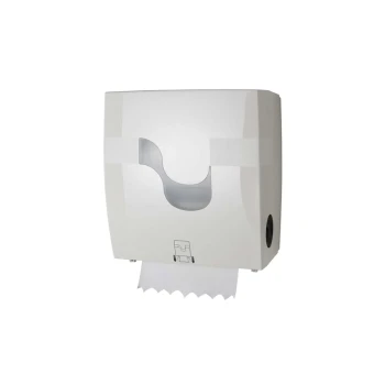 Megamini Formatic Manual Hand Towel Roll Dispenser (White) Celtex - Italy