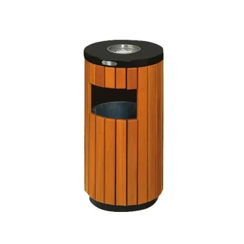 Ashtray Bin Wooden Dia 39 x 39 x 75cm