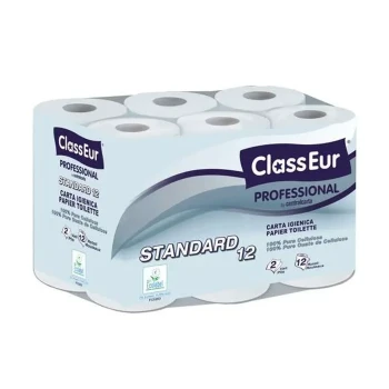 Toilet Roll 180s, embossed,2ply x 12 rolls ClassEur Prof: Italy pure Cellulose