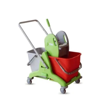 Double Bucket Trolley with plastic frame IPC Italy
