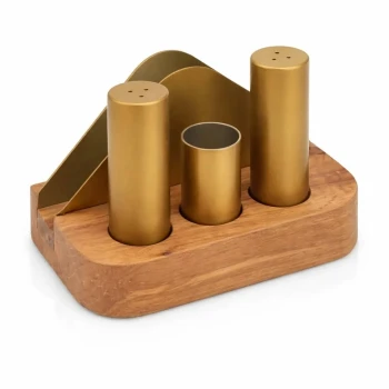 Salt & Pepper Set Golden Coated