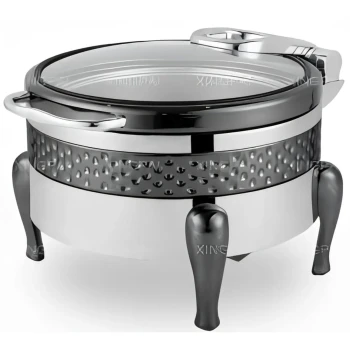 Chafing Dish Black Rect 6L