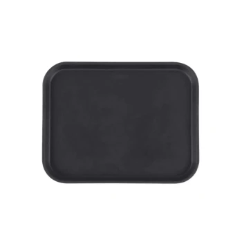 Cambro Camtread Black Square Non-Skid Serving Tray