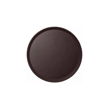 Cambro Camtread Round Tavern Tan Non-Skid Serving Tray