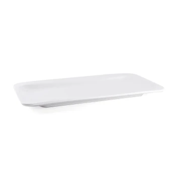 Ivory Porcelain Rectangular Two Edge Rim Plate
