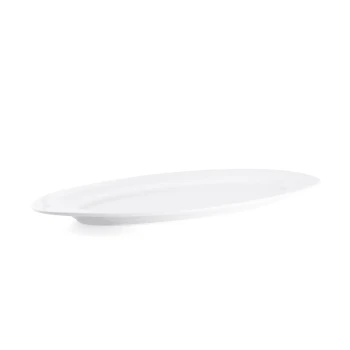 Ivory Porcelain Oval Buffet Plate