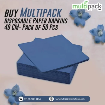 Multipack Disposable Paper Napkins 40 CM- Pack of 50 Pcs