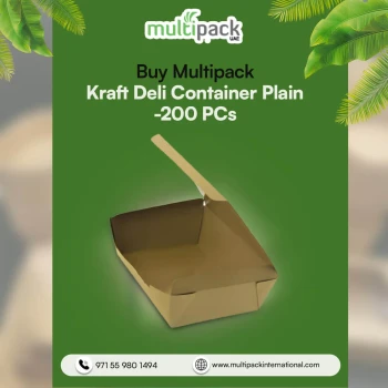 Buy Multipack Kraft Deli Container Plain-200 PCs