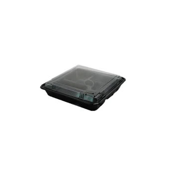 BLACK LUNCH BOX 5 SEC VS-32 W/CLEAR LID