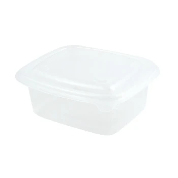 MICROWAVEABLE RECT. HINGED CONTAINER V1010 (250CC)